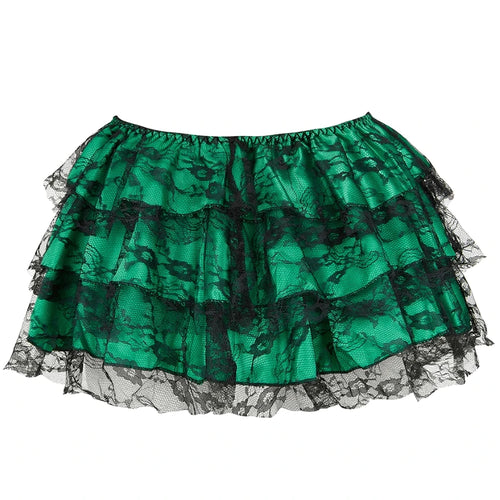 Sexy Layered Mesh Tulle Lace Mini Pleated Skirt Gothic Skirts Showgirl