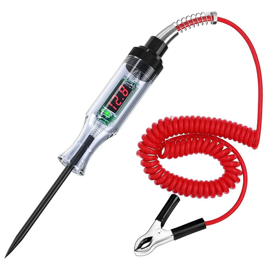 6V/12V/24V Car Circuit Tester Premium Test Light Probe Pen Light Bulb