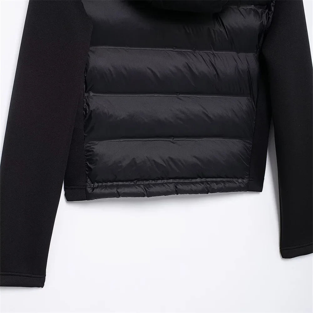UNIZERA slim fit zipper hooded short warm jacket autumn and winter new