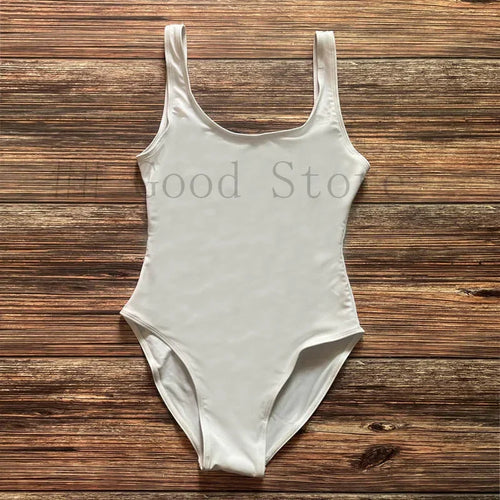 S-3XL Padded One Piece Swimsuit Women Swimwear Solid Bathing Suit