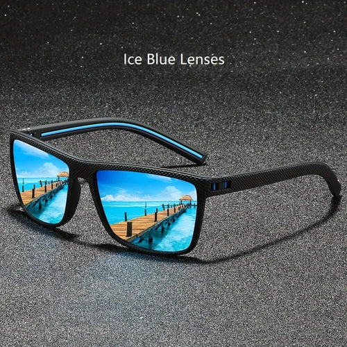 Fashion Nail Decoration Vintage Square Polarized Sunglasses Men Women