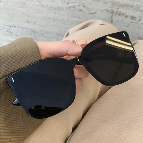 Korean Fashion Square Sunglasses Women Men Retro Beach Eyewear