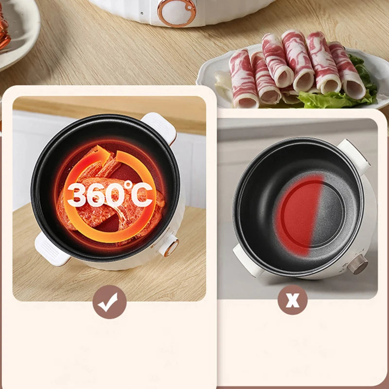 Portable Electric Multifunctional Cooker Household Double Layer Hot