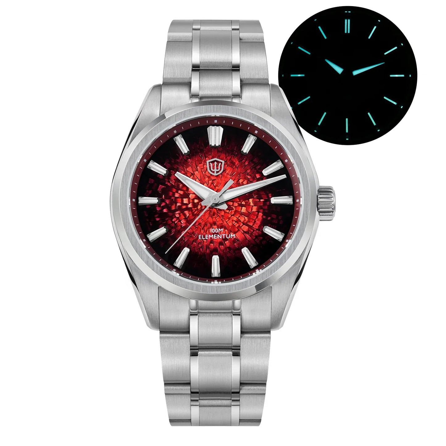 Watchdives WD0003C 38mm Watch VH31 Sweep Seconds Quartz Movement Stainless Steel Watch Elementum Original Design Men Wristwatch