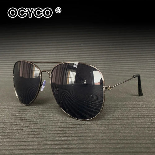 OCYCO Fashion Sunglasses For Men Women Pilot Driving Fishing Metal Sun