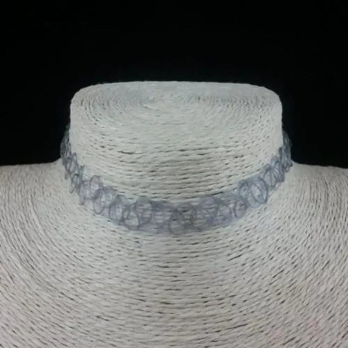 1Pc Fashion Choker for Girl Multi Color Necklace Vintage Elastic