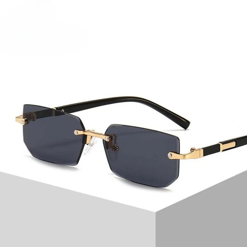 Retro Korean Sunglasses Seaside Frameless Eyeglasse Anti UV400