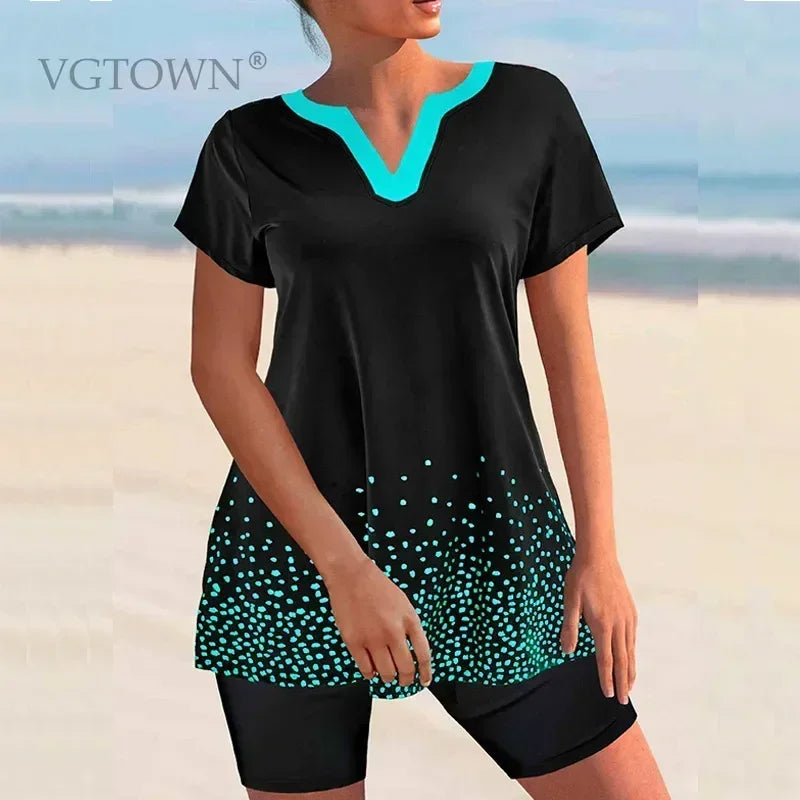 2025 New Plus Size S-6XL 3 Piece Tankini Swimsuits For Women Bathing