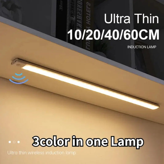 Cabinet Lights Motion Sensor LED Wireless USB Under Ultra Thin Night