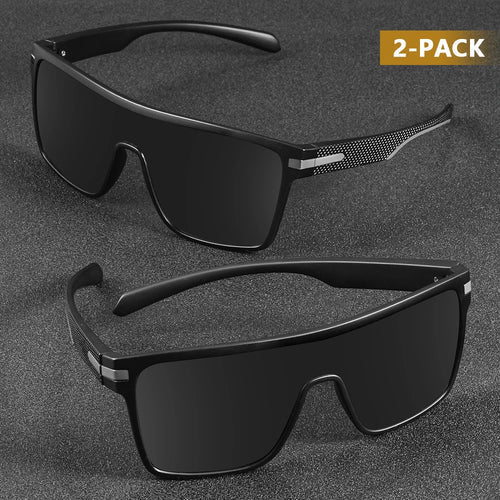 CRIXALIS Fashion Polarized Sunglasses For Men Square Oversized Anti