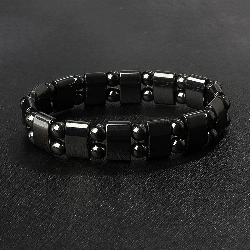 New Arrow Hematite Bracelet Men Fashion Weight Loss No Magnetic Therapy Bracelets for Women Stretch Health Care Bracelet Jewelry