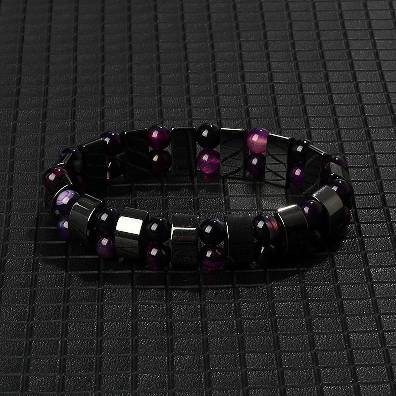 New Arrow Hematite Bracelet Men Fashion Weight Loss No Magnetic Therapy Bracelets for Women Stretch Health Care Bracelet Jewelry