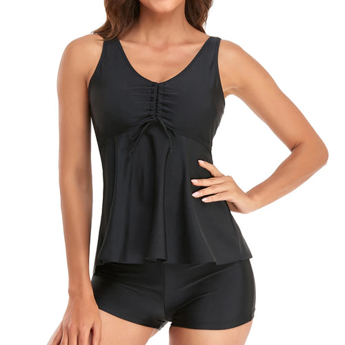 Tankini Two Piece Swimsuit Women 2025 Push Up Swimwear Female Big Size