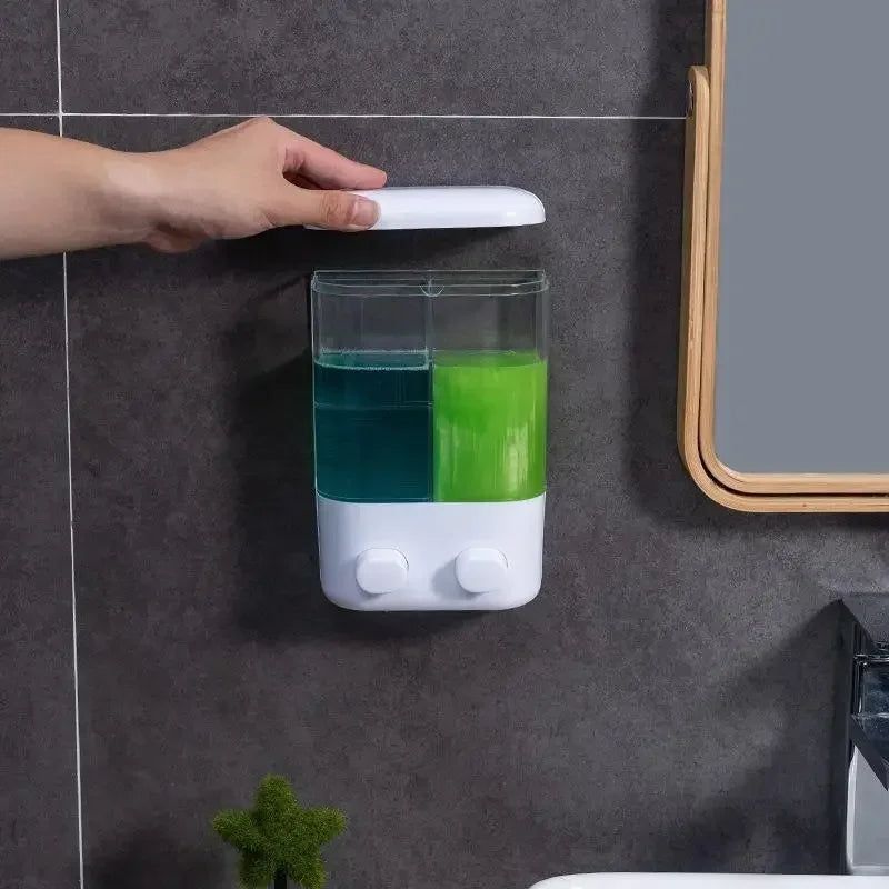 Wall mounted Soap Dispenser, Manual Press, 500/1000ML Capacity,