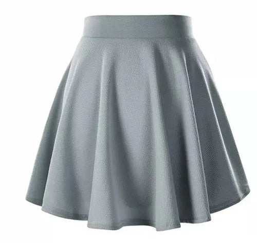 Summer Women's Skirts Fashion Sexy Mini Elastic Pleated Sun Skirts For