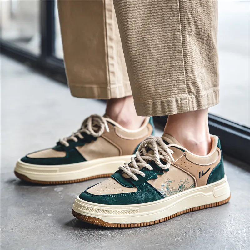 Men Skateboarding Shoes Canvas Comfortable Vulcanized Shoes All-match