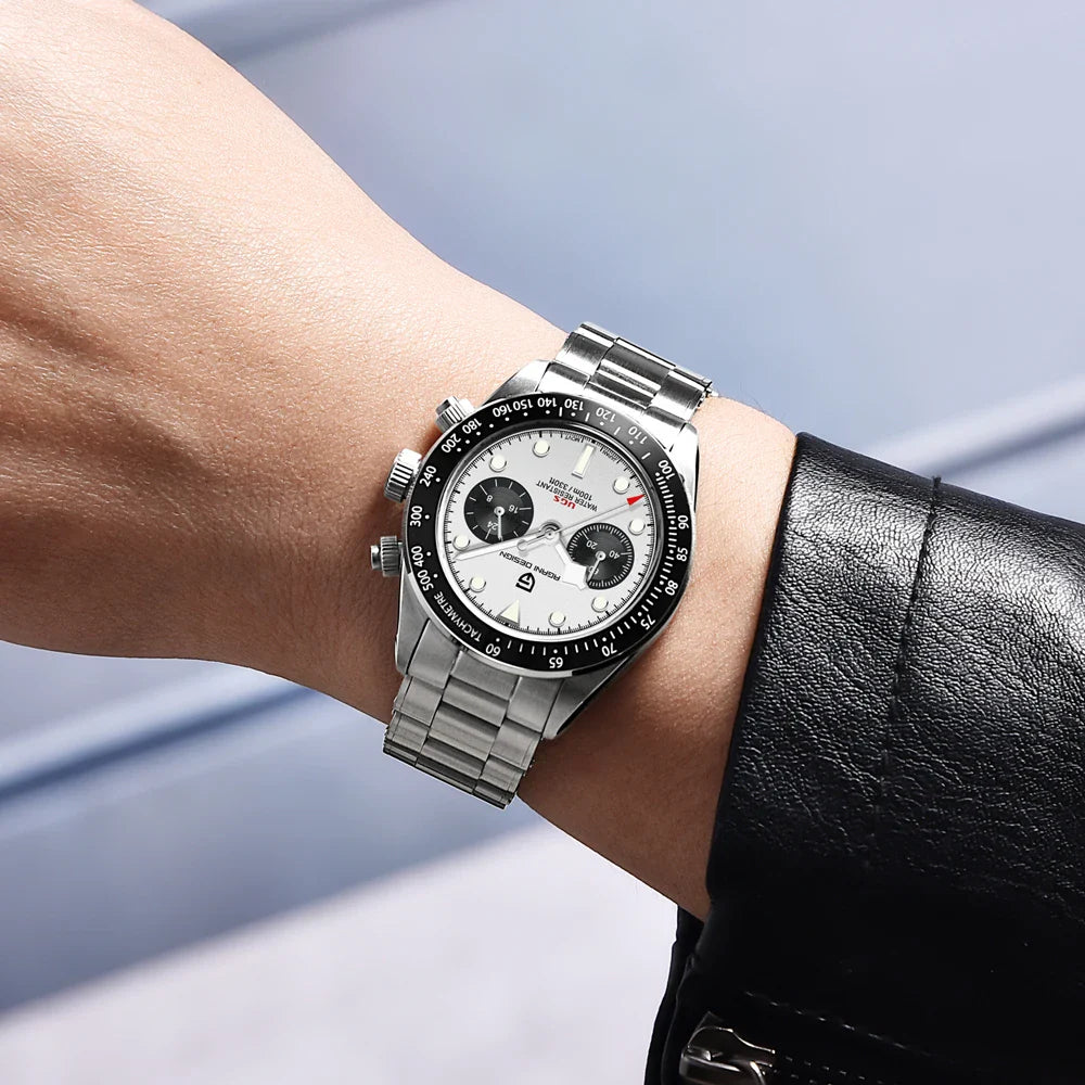 2025 New PAGANI DESIGN Retro Panda Men's Watches Quartz Wristwatch Top Luxury Watch For Man AR Sapphire Mirror Waterproof Clock