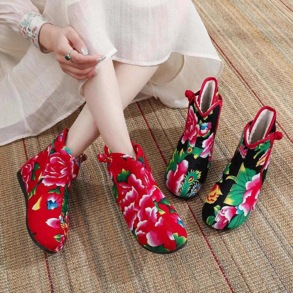 Fashion Thick Boots Casual Women Shoes Winter Boots Ladies Botas De Nieve Warm Botas Mujer Zapatos Cotton Shoes Woman Botines