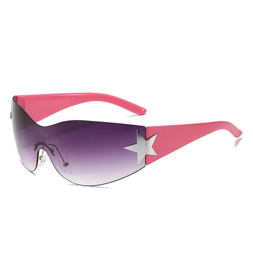 Fashion Sunglasses for Women Men Trendy Shield Wrap Around Sunglasses