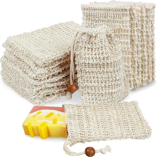 Handmade Soap Bag New Ramie And Jute Bubble Net for Household Bathroom