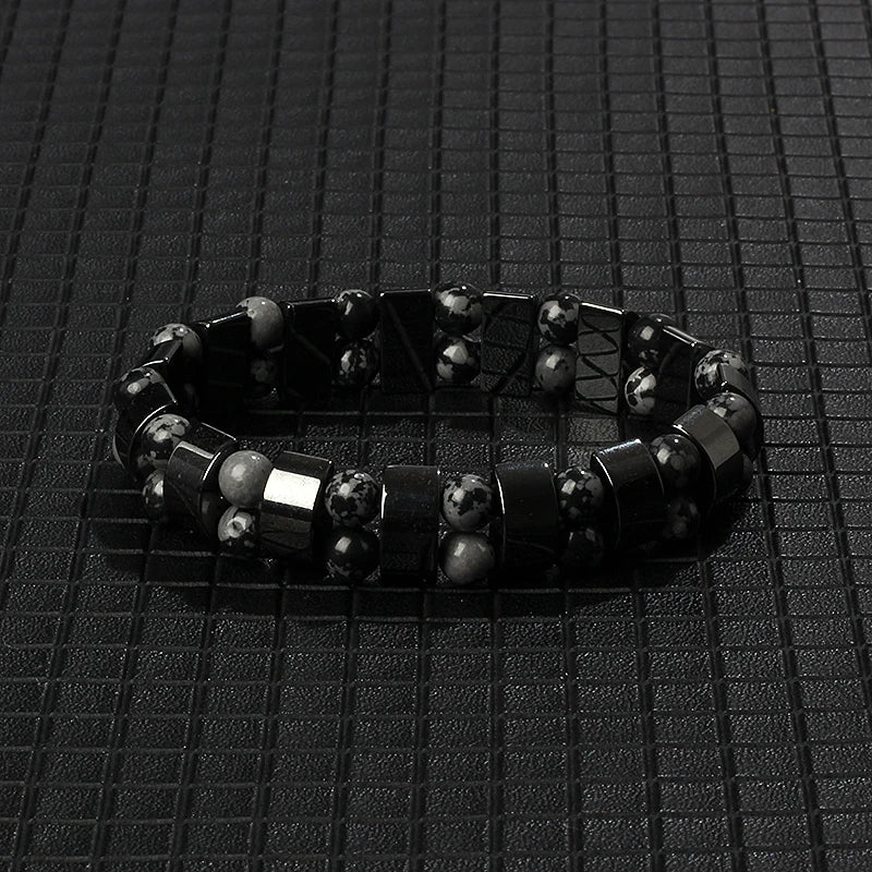 New Arrow Hematite Bracelet Men Fashion Weight Loss No Magnetic Therapy Bracelets for Women Stretch Health Care Bracelet Jewelry