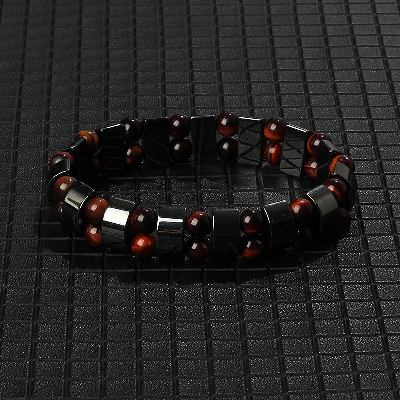 New Arrow Hematite Bracelet Men Fashion Weight Loss No Magnetic Therapy Bracelets for Women Stretch Health Care Bracelet Jewelry