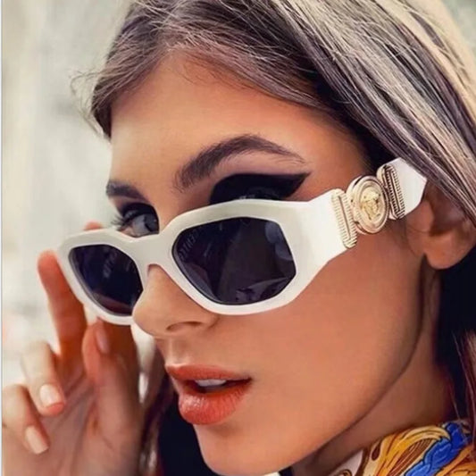New Fashion Irregular Sunglasses Vintage Men Women Personlity Small