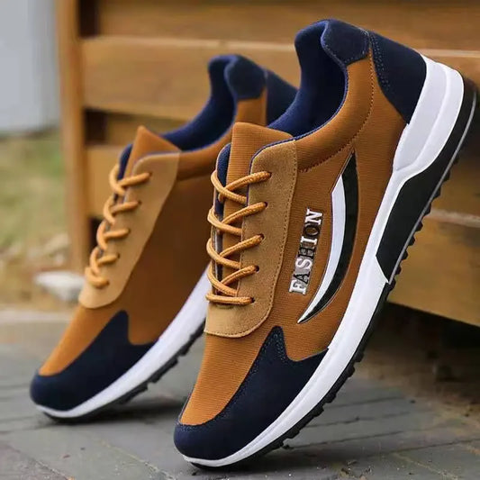 Men Tennis Shoes Canvas Sports Shoes for Men Lace Up Breathable Casual
