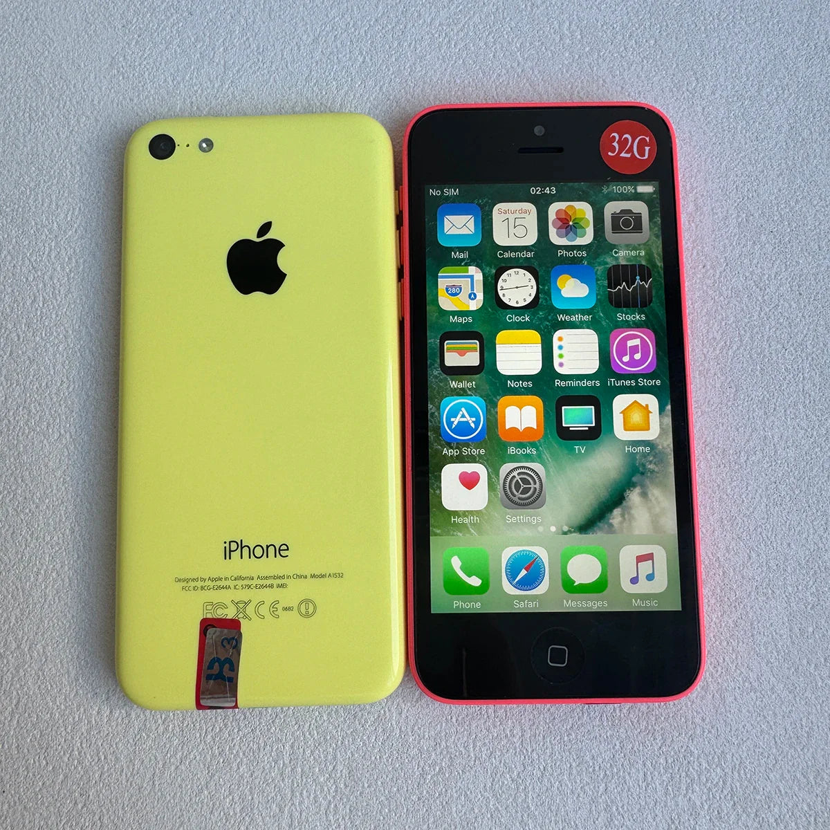 Original 4.0" iPhone 5C 3G Dual Core Mobile Cellphone 32GB ROM WIFI IOS Old Phone Unlocked CellPhone 1510mAh Battery