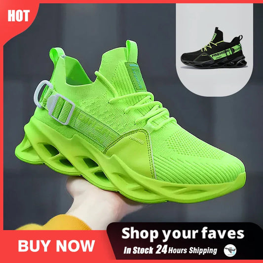 Summer Men Shoes Sneakers Fashion Breathable Platform Running Shoes