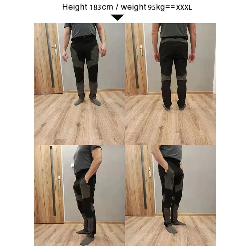 TRVLWEGO Men Summer Sports breathable Pants Hiking Trousers Camping