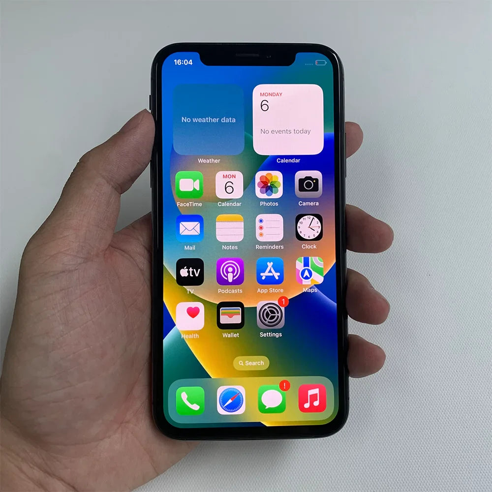 Original Apple iPhone X 4G LTE Smart Phone 64GB/256GB ROM 5.8" A11 Bionic Chip Hexa Core FACE ID Unlocked IOS Cell Phone
