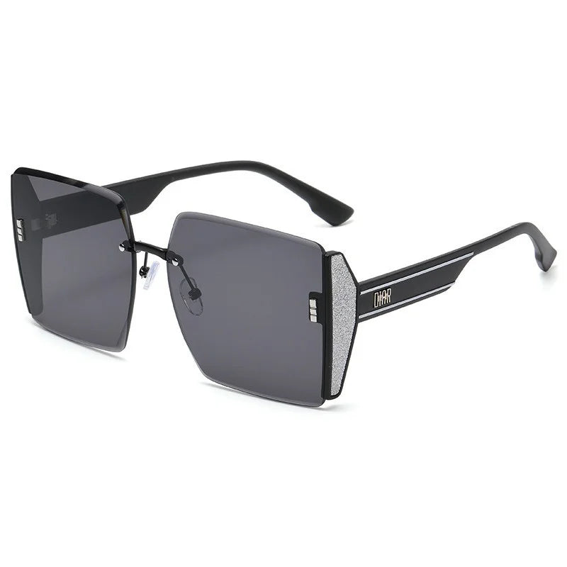 Women Fashion Rimless Beach Gradient Sunglass Original Lady Retro