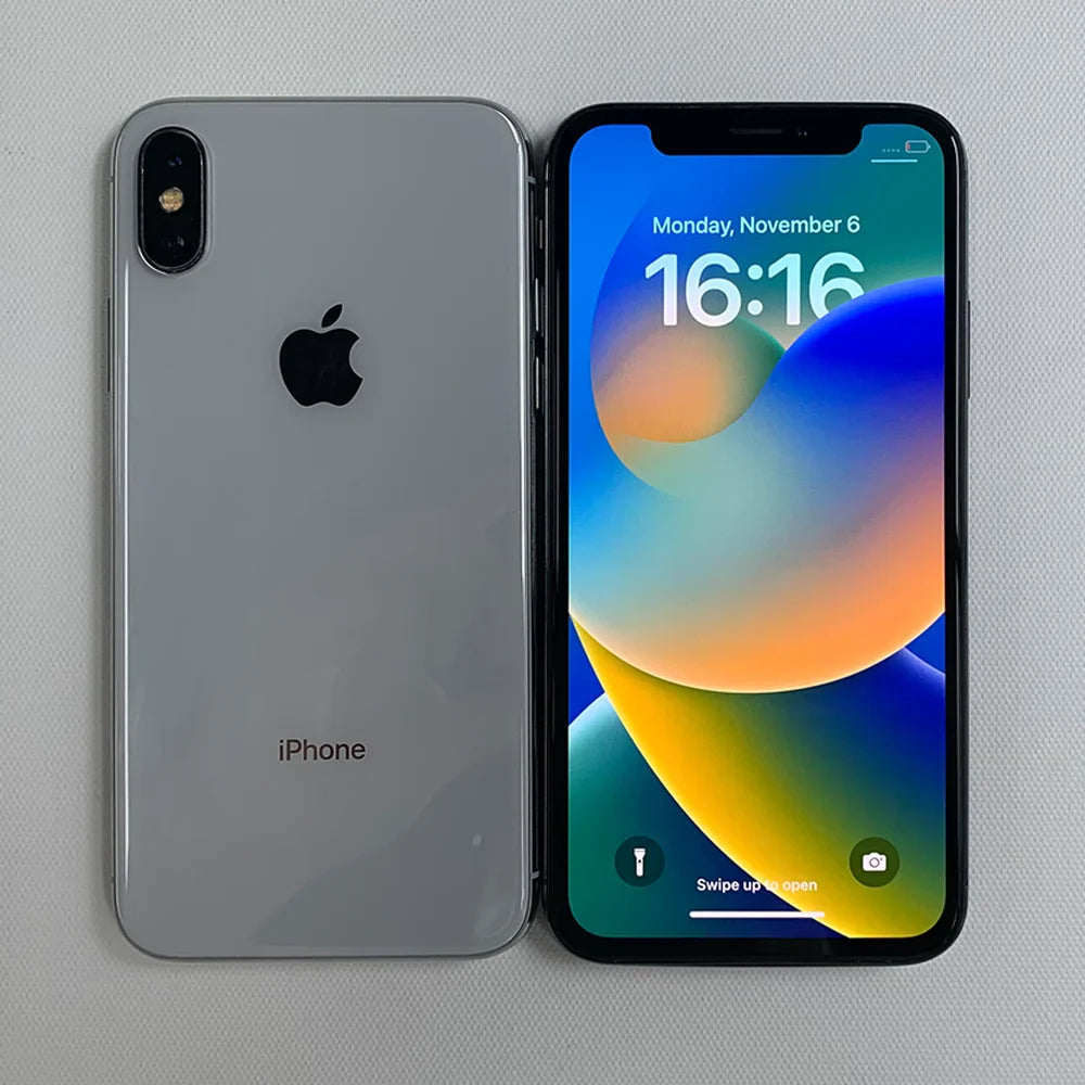 Original Apple iPhone X 4G LTE Smart Phone 64GB/256GB ROM 5.8" A11 Bionic Chip Hexa Core FACE ID Unlocked IOS Cell Phone