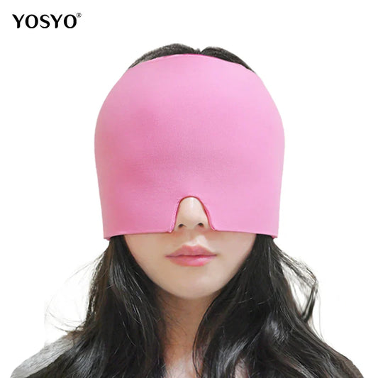Gel Cold Ice Cap Head Heat Treatment Head Wrap Face Mask Massage Sleep