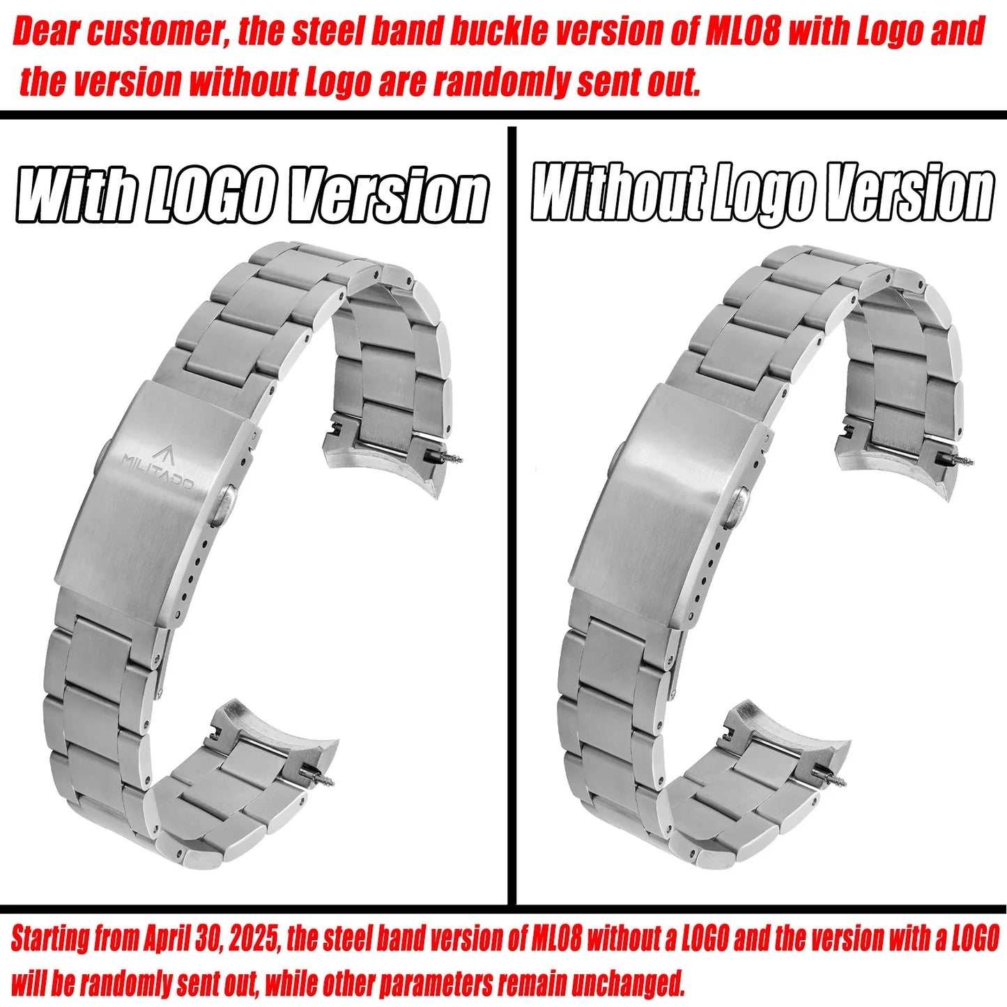 Militado ML08 Military Watch VH31 Quartz Movement Double Sapphire Crystal C3 BGW9 Luminous 10Bar Waterproof 38mm Vintage Watch