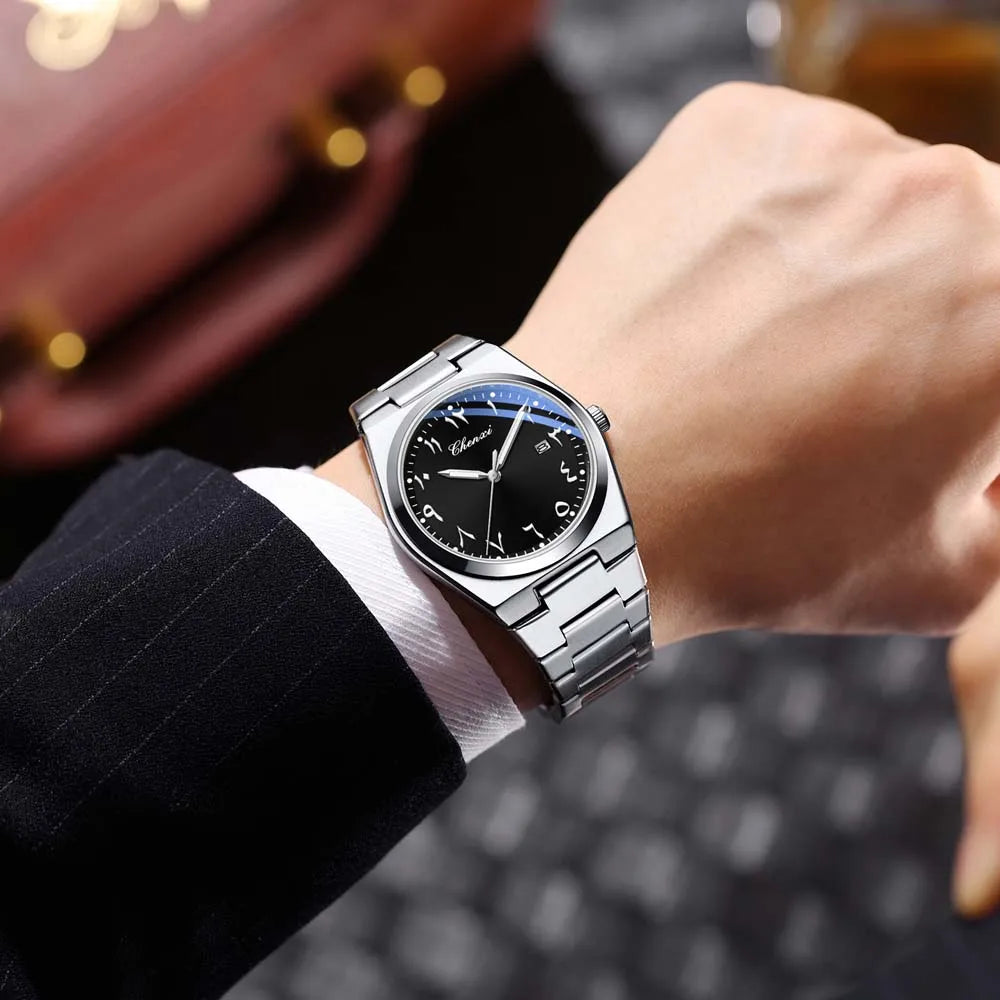 CHENXI New Men's Luxury Business Watch Eastern Arabic numerals Waterproof Fashion Wristwatch for Men Gift relojes para hombres
