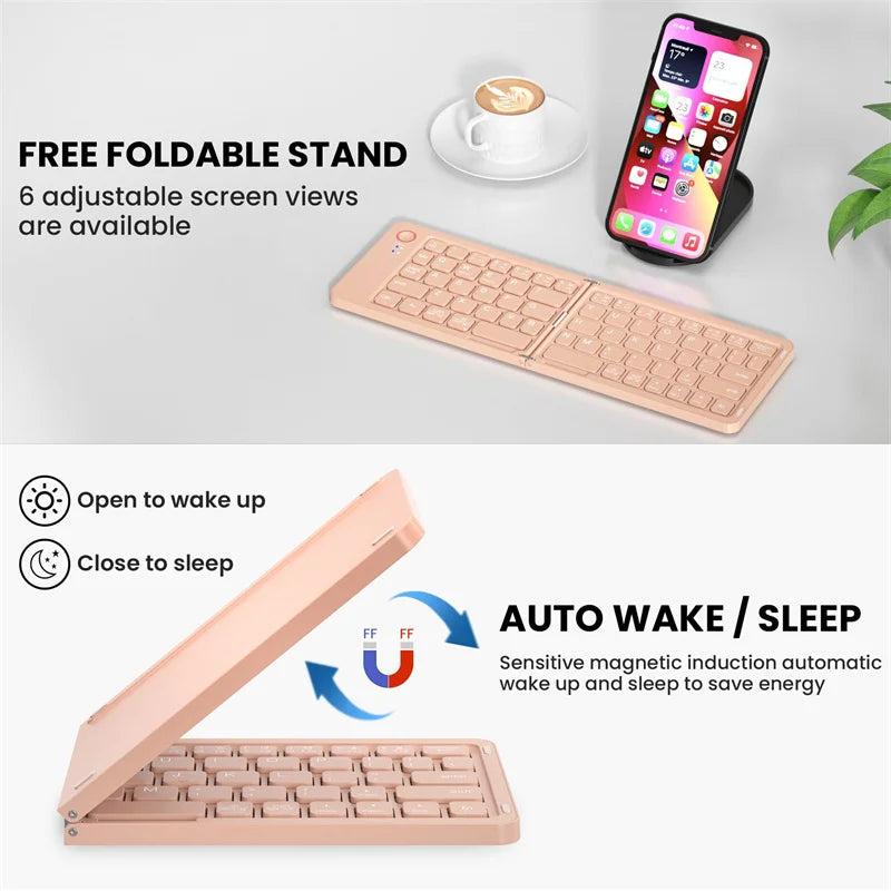 Portable Bluetooth Folding Keyboard for IOS/Android/Windows Tablet