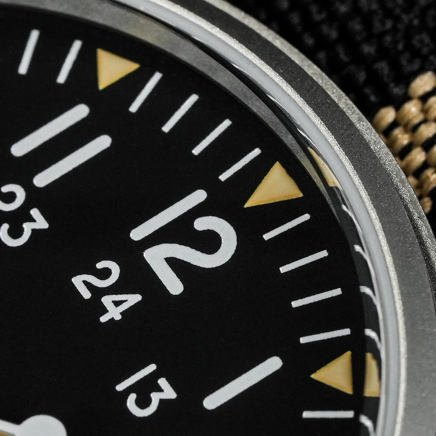 Militado ML07 Vintage Watch Miyota Super 2035 Movement Domed Sapphire Crystal Luminous 10Bar Waterproof 36mm Military Watches