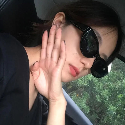 New Arrival Small Cat Eye Sunglasses Women Oval Vintage Brand elliptic