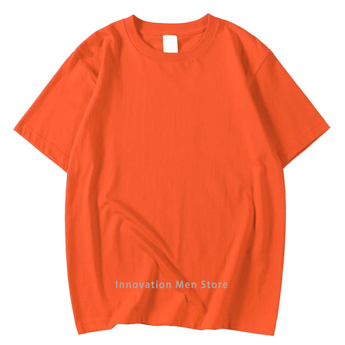 14 Colors Candy Color 100% Cotton T-Shirts Men Women Oversized Short