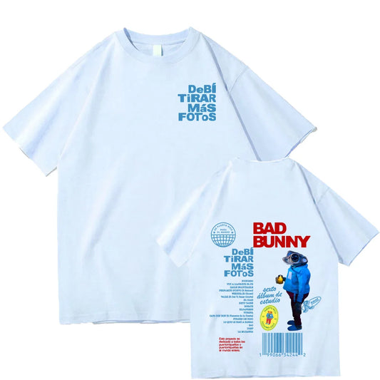 Bad Bunny Debi Tirar Más Fotos T-Shirts Harajuku Unisex Clothes Women