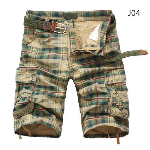 2024 Summer Men Shorts Fashion Plaid Beach Shorts Mens Casual Shorts