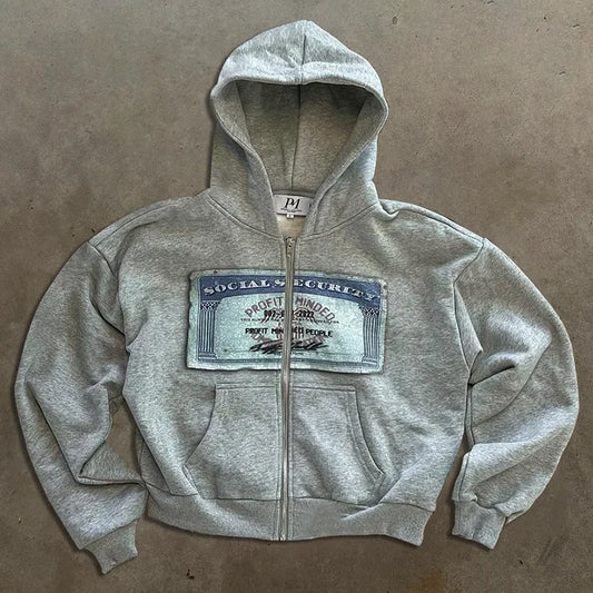 Y2K retro autumn hoodies for men and women printed personalized