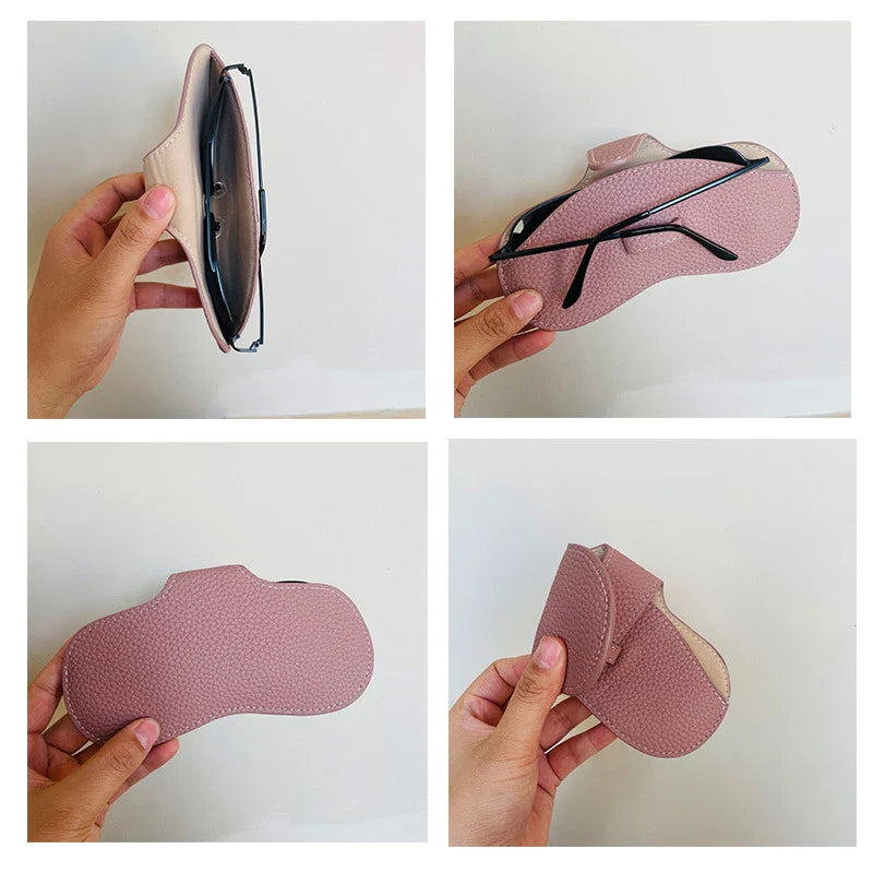 PU Leather Portable Glasses Bag Sunglasses Storage Bags Men and Women