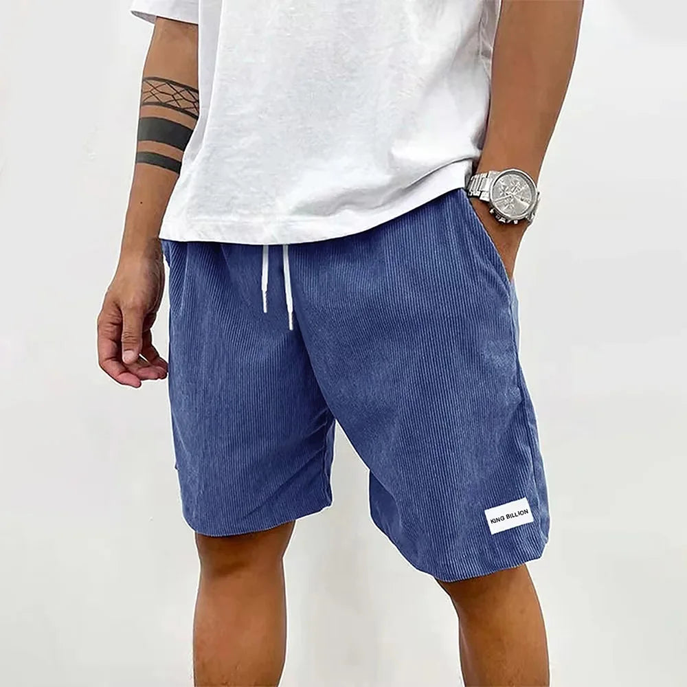 Men Corduroy Sweatpants Summer Beach Casual Shorts Men's Baggy Shorts