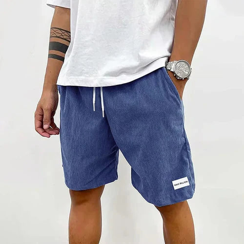 Men Corduroy Sweatpants Summer Beach Casual Shorts Men's Baggy Shorts