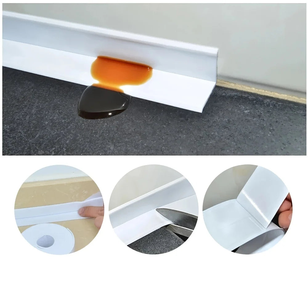 PVC Sealing Strip Tape Bathroom Bath Toilet Caulk Tape Self Adhesive