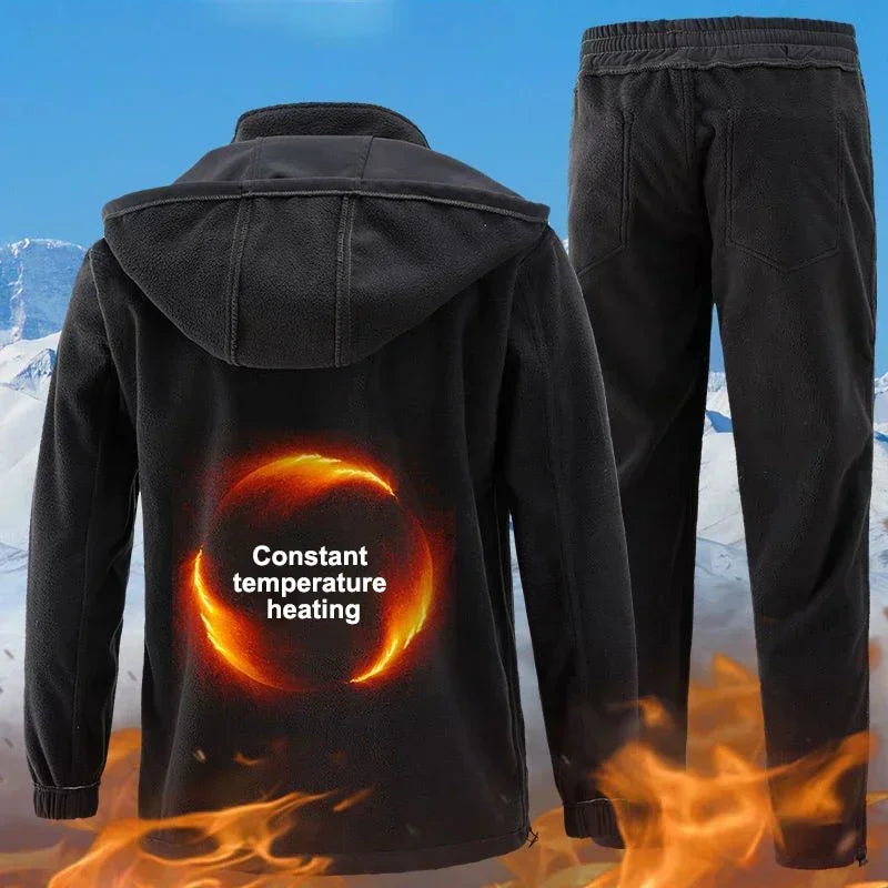 Men's Set Winter Autumn Work Men Sportswear 2 Piece Set Sporting Suit