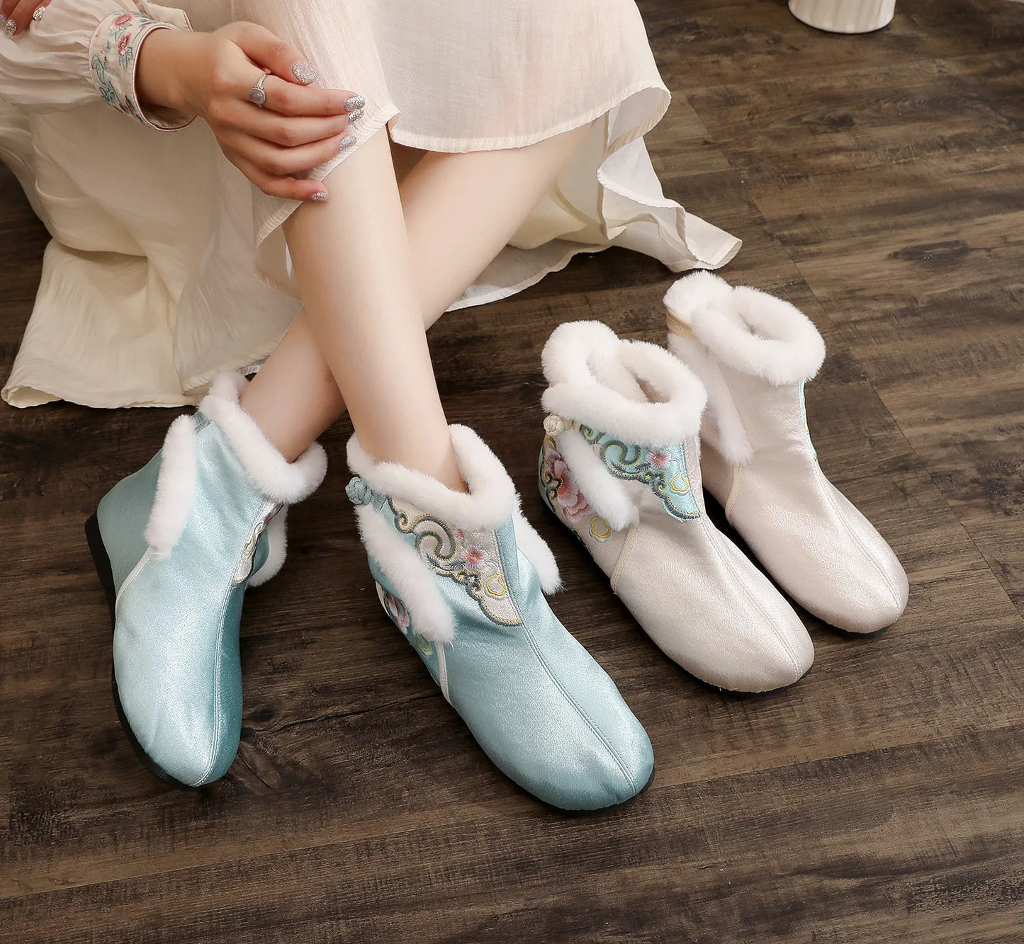Fashion Thick Boots Casual Women Shoes Winter Boots Ladies Botas De Nieve Warm Botas Mujer Zapatos Cotton Shoes Woman Botines